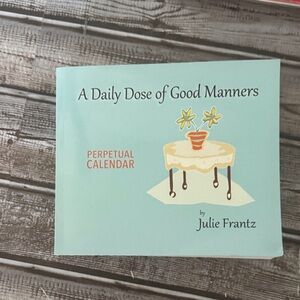 A Daily Dose of Good Manners Perpetual Calendar by - Light Blue